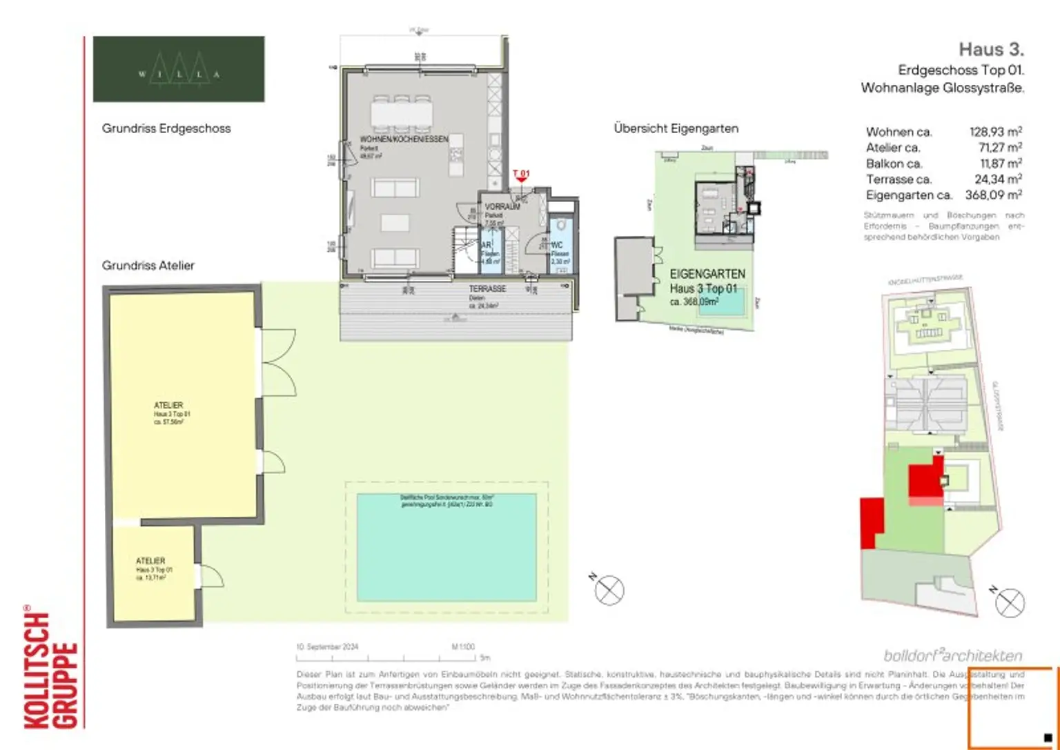WaldWILLA - Gartenmaisonette mit Poolhaus