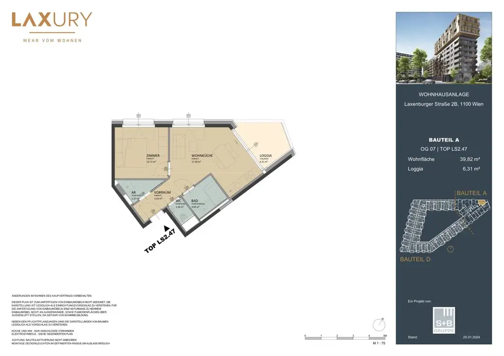 7. floor! Directly at the main train station: Commission-free + Completion in October
