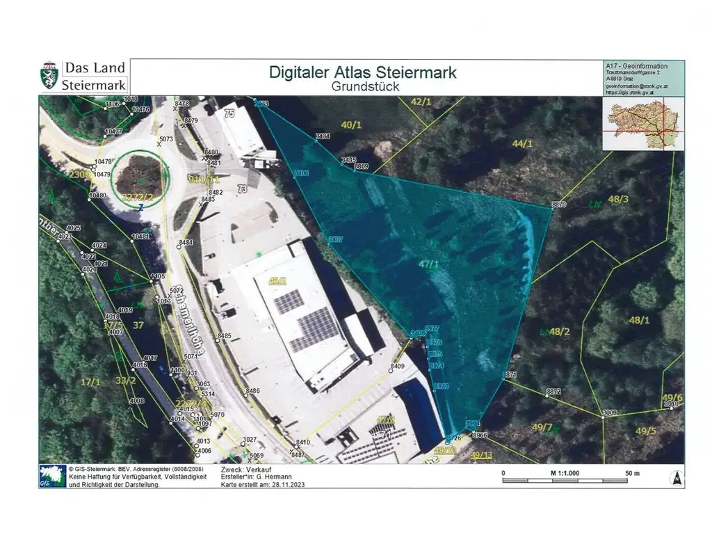 Grundstück, Schemerlhöhe, Interessante Lage, Anleger, Bauträger, sehr gute Infrastruktur 6142 m²