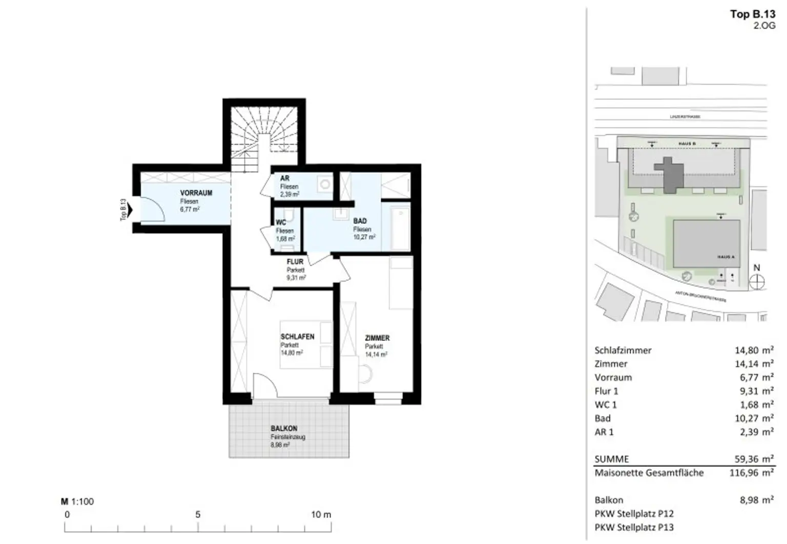 Sonnige Terrassenwohnung Top B.13 - Neubauprojekt SCHÖN | DORF | BLICK