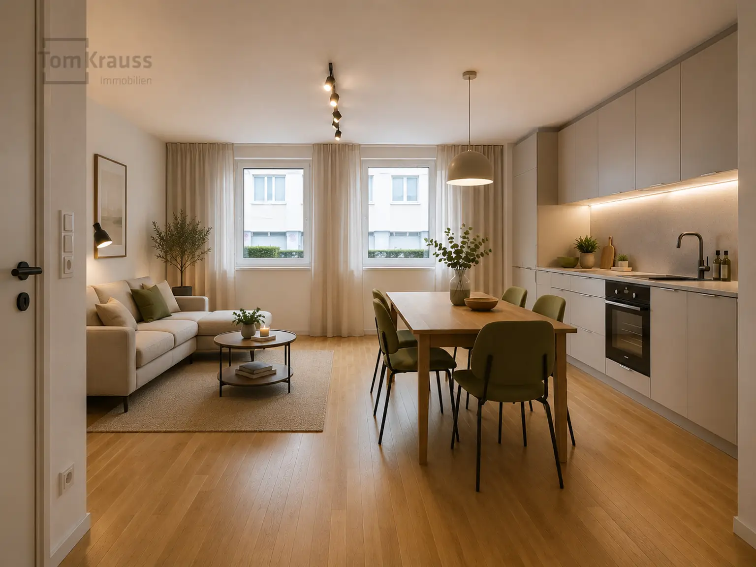 Wohnzimmer KI Staging
