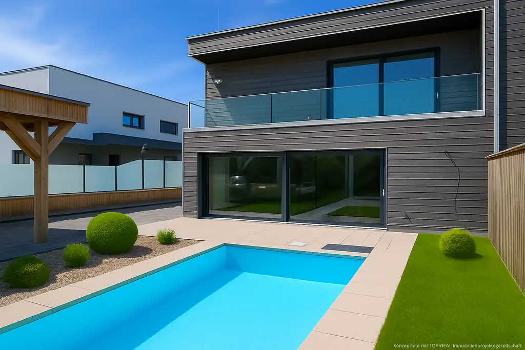 Modernes Wohnen auf höchstem Niveau: Erstbezug mit Smart Home, Salzwasserpool & 149 m² Wohnfläche in Wels-West