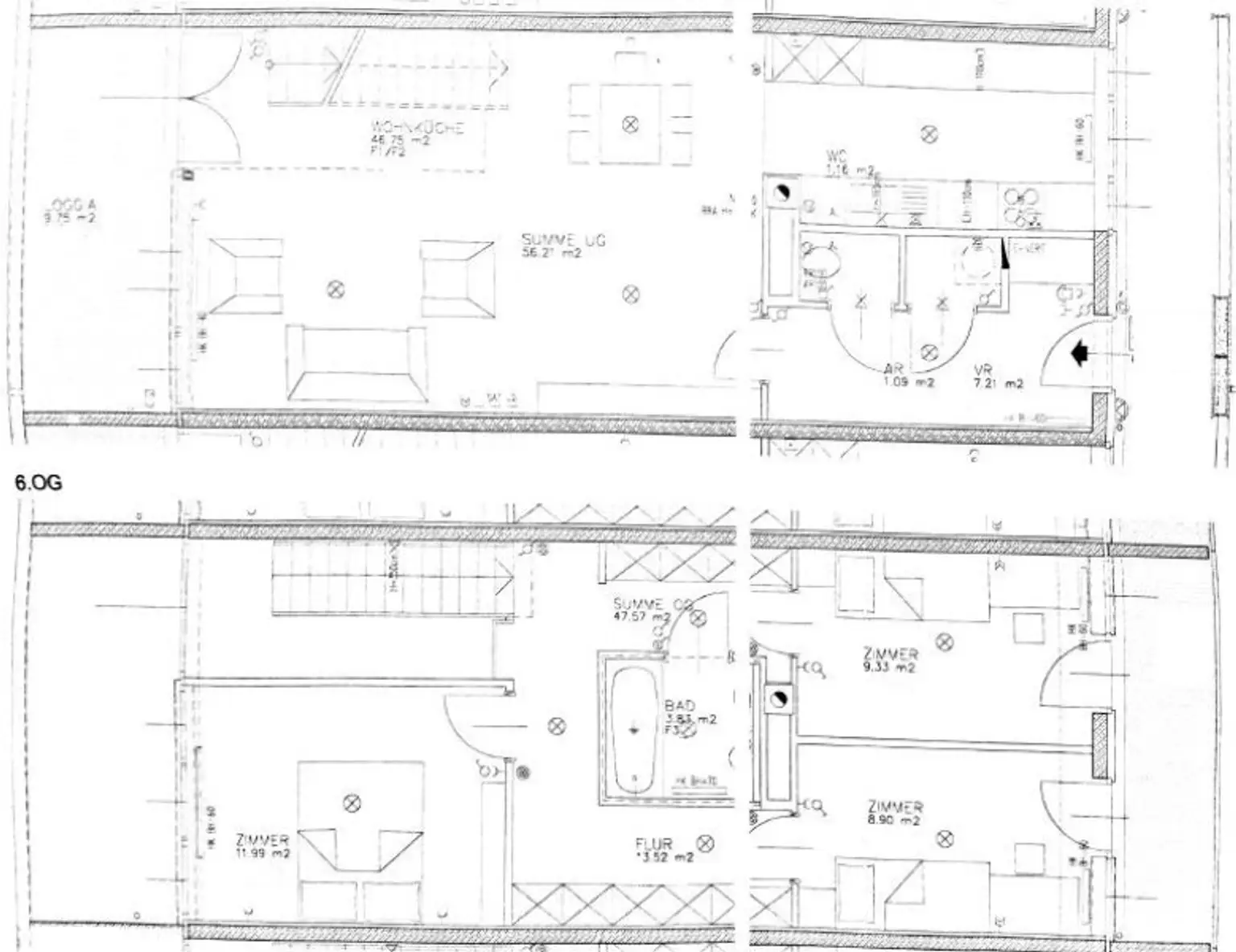 Tokiostraße / Kirschblütenpark: VIS / Japanische Schule: Möblierte 4 Zimmer-Maisonetten-Wohnung mit einer Loggia und Terrasse + optionaler Garagenstellplatz!