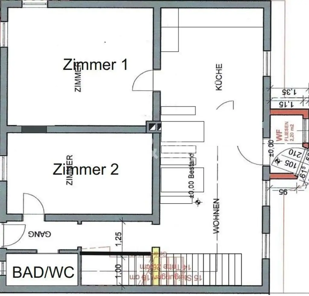 Grundstück mit hoher Bebauungsdichte