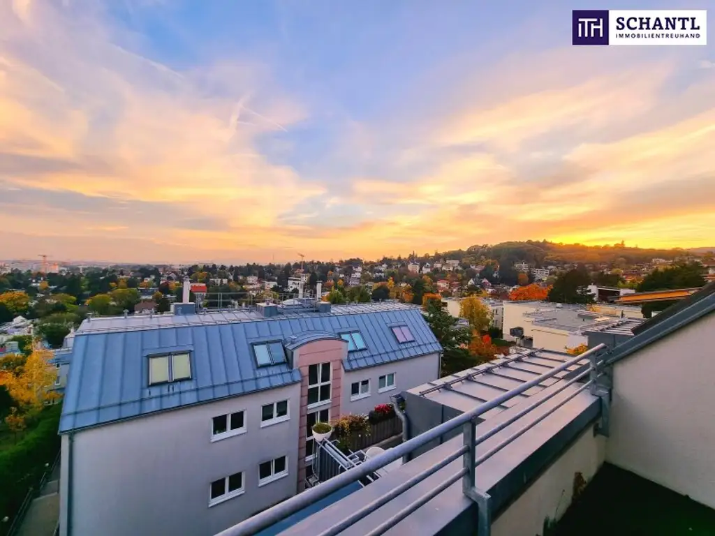Traumhafter Fernblick + Absolute Grün- und Ruhelage + Tolle Raumaufteilung + Garagenplatz inklusive! Das perfekte Zuhause über den Dächern...