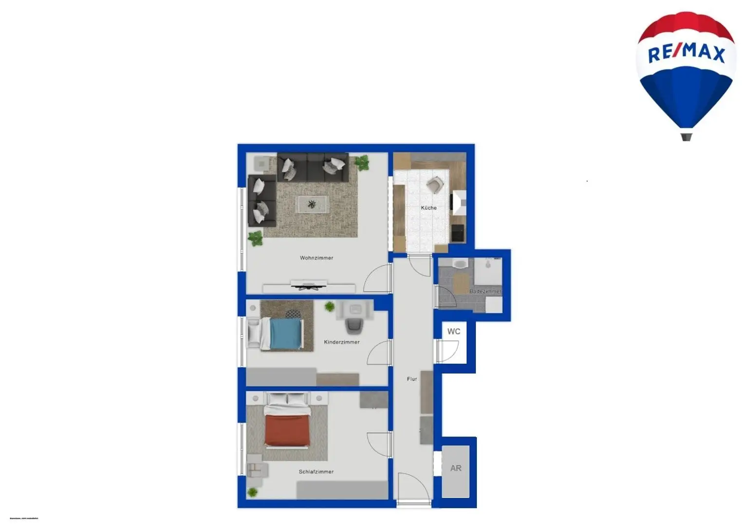 3 - Zimmer Wohnung mit Potential