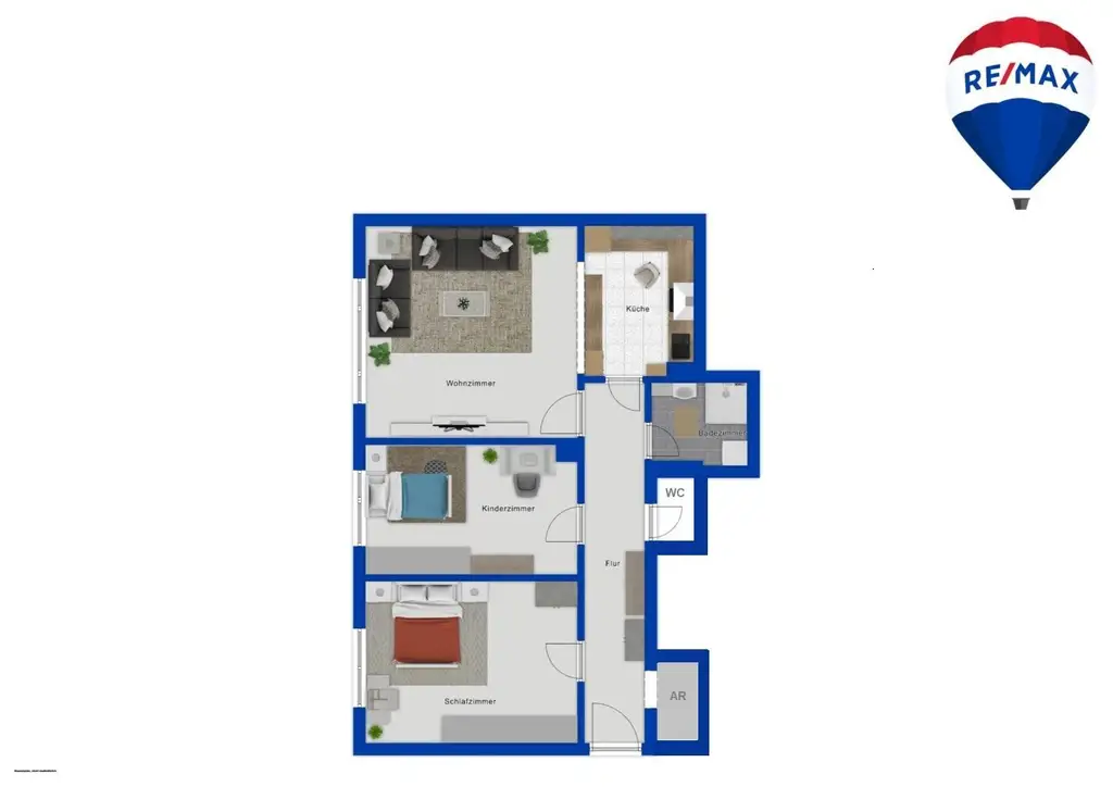 3 - Zimmer Wohnung mit Potential