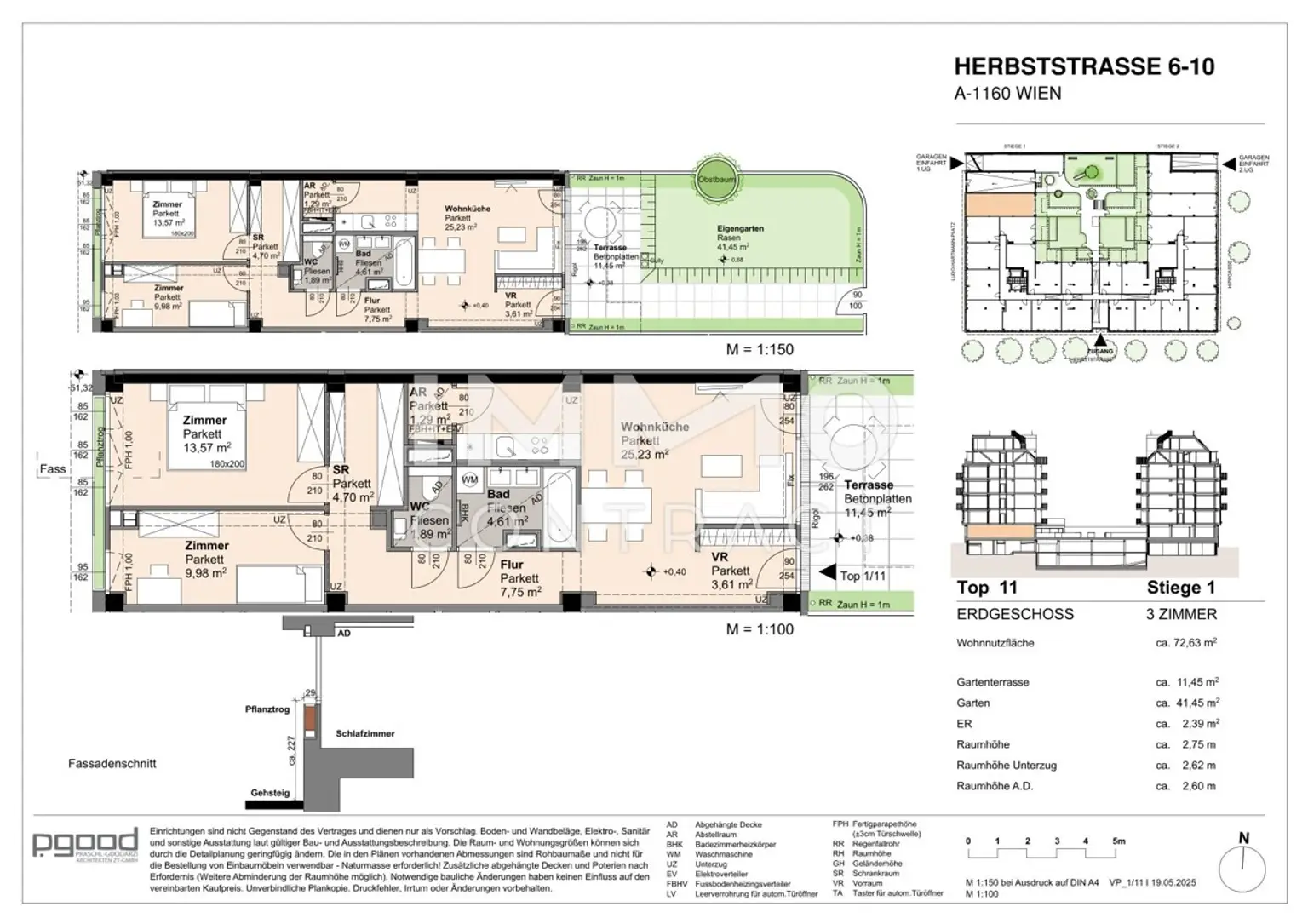 WOHNEN AM PARK - Urban & Grün - 3 Zimmer Gartenwohnung - Erstbezug Neubau!