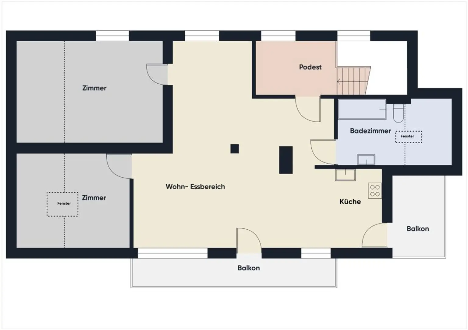 Grundriss ohne Maßstab