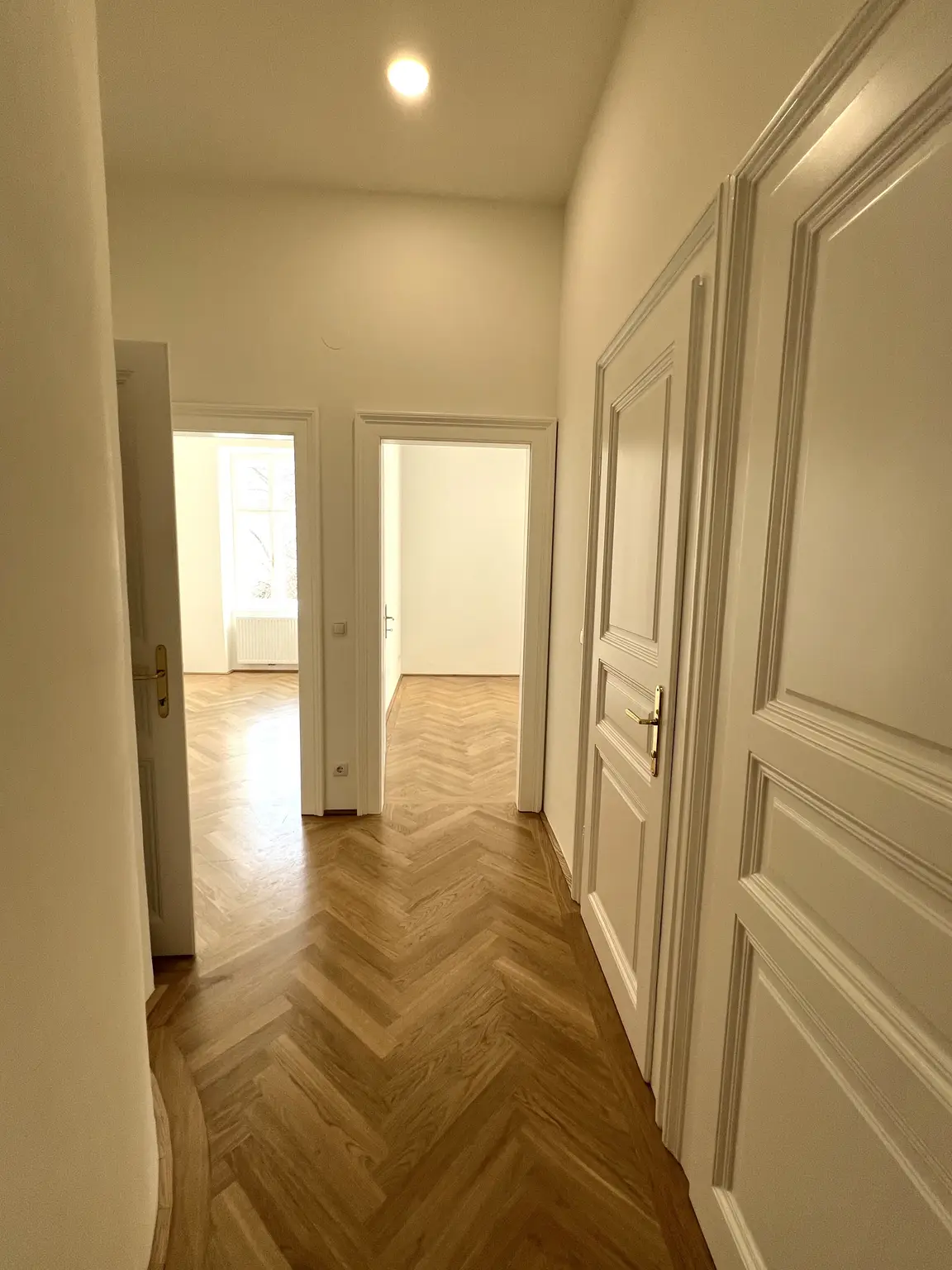 ERSTBEZUG NACH GENERALSANIERUNG: Einzigartige helle Altbauwohnung mit Stuckdecken in ruhiger Lage und einem kleinen Balkon