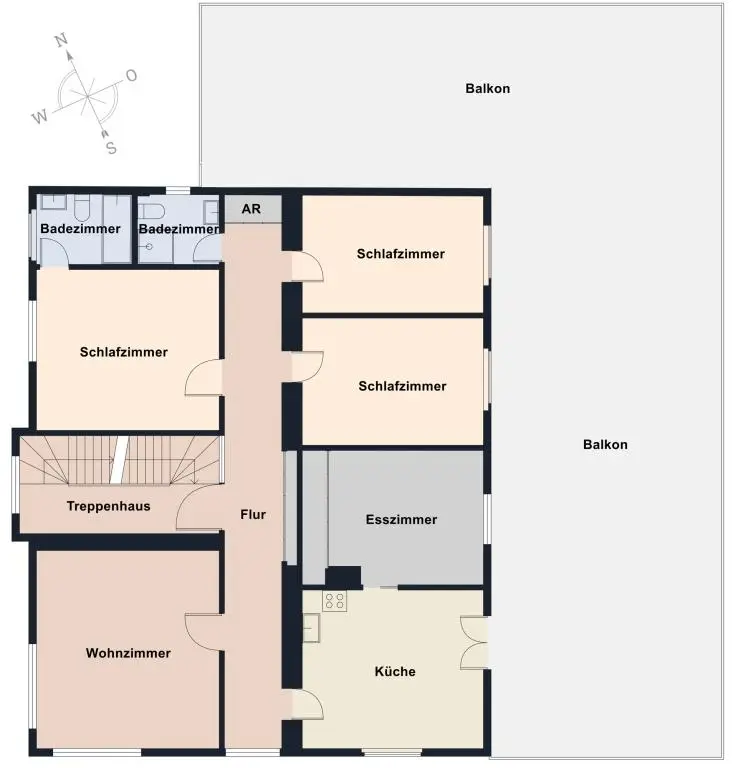Grundriss ohne Maßstab - 1.OG