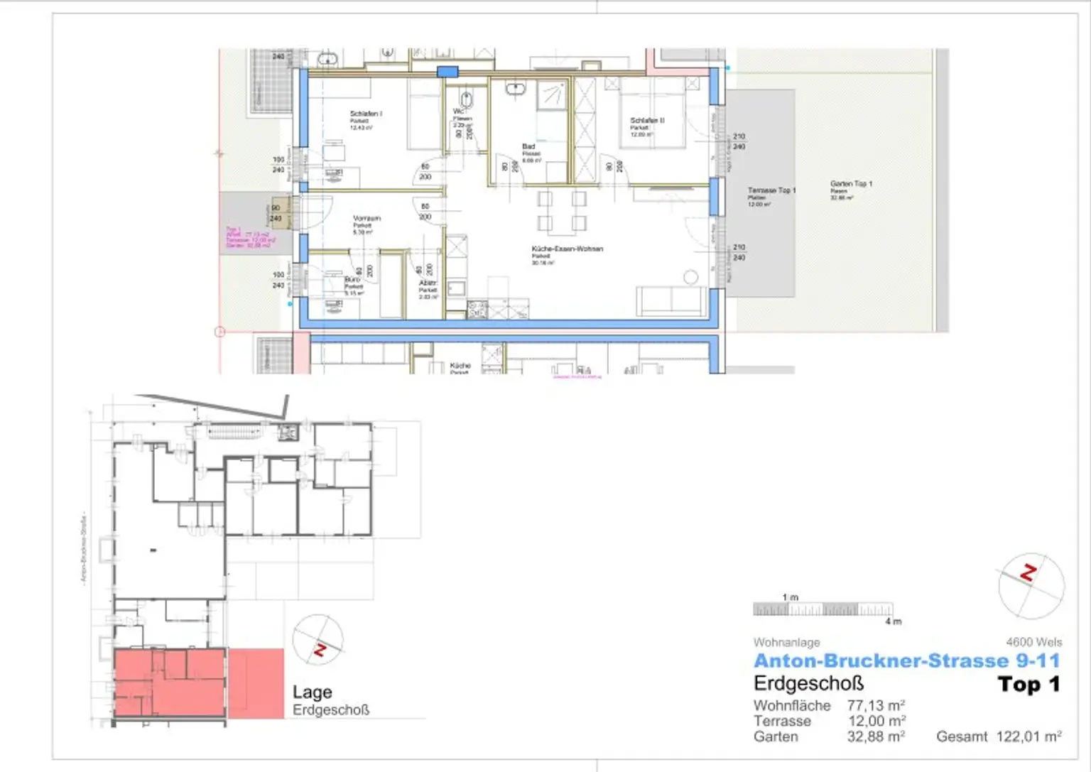 ERSTBEZUG - NEUBAU - Wunderschöne Wohnungen mit eigenem Tiefgaragenplatz im Stadtteil Neustadt