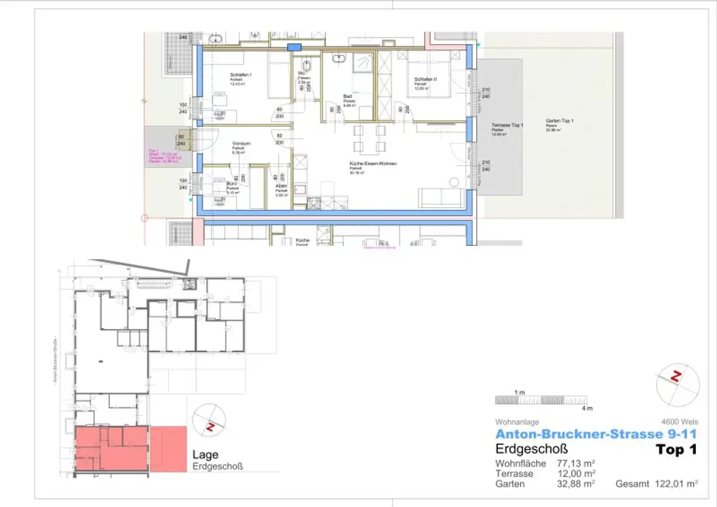 ERSTBEZUG - NEUBAU - Wunderschöne Wohnungen mit eigenem Tiefgaragenplatz im Stadtteil Neustadt