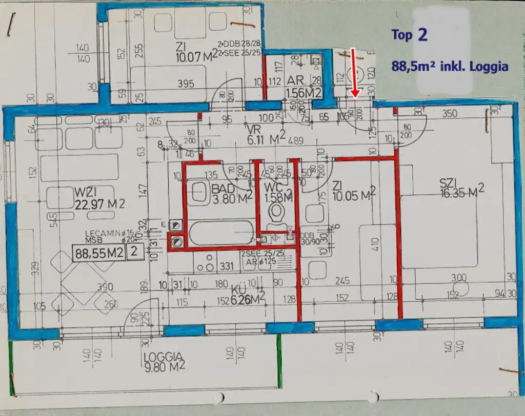 4-ZIMMER WOHNUNG MIT GROSSER LOGGIA