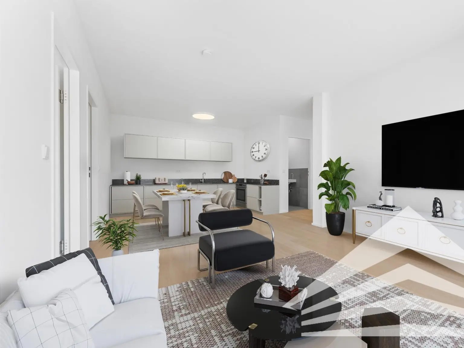 Kompaktes 3 Zimmer Neubau-Penthouse im Platanenhof