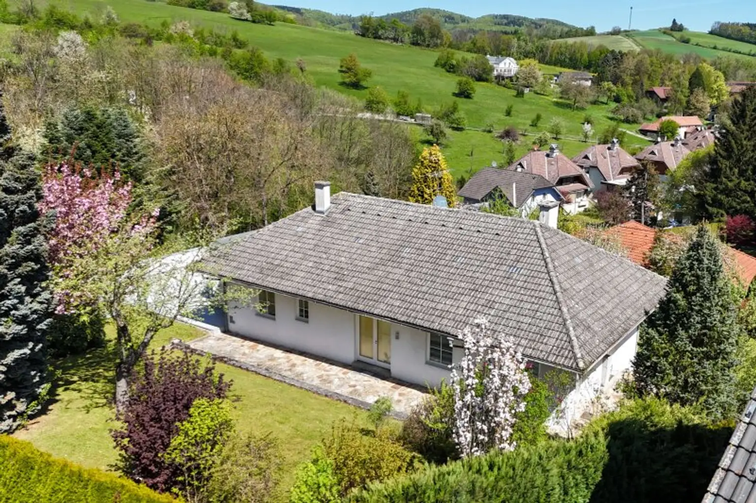 Drohnenansicht von Südwest