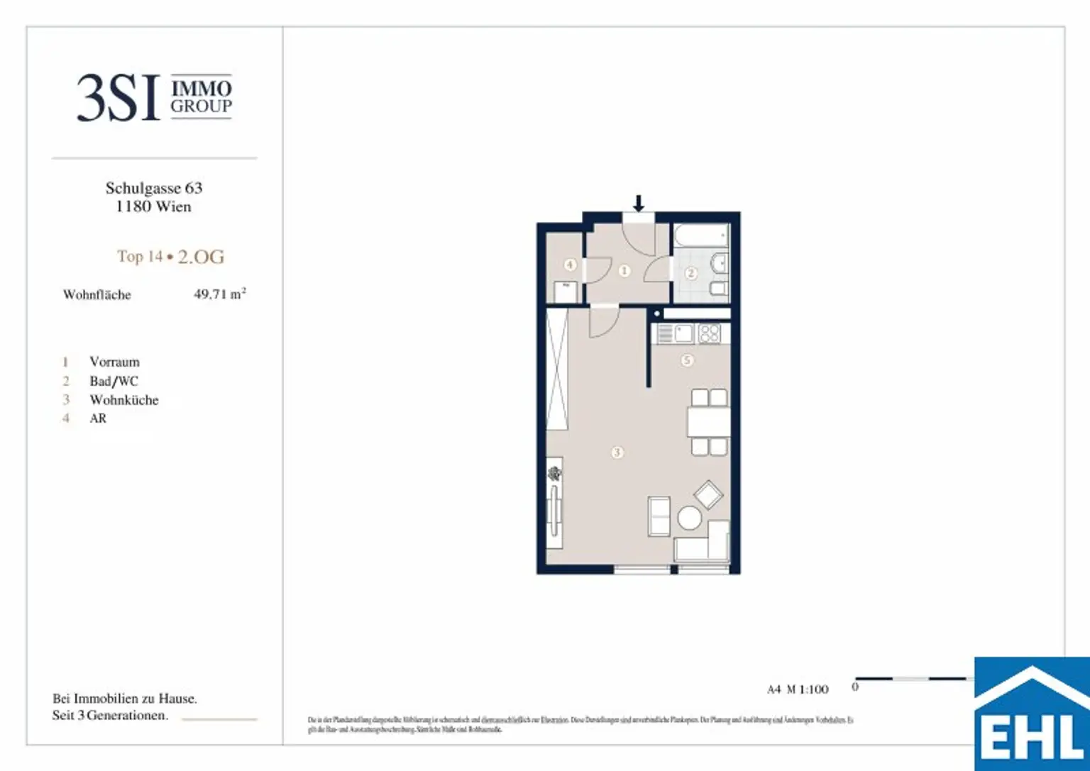 Urbanes Wohnen mit Blick auf den Schubertpark