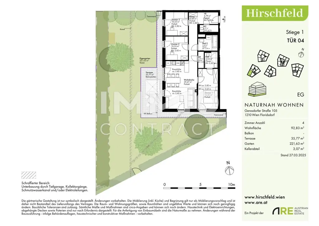 220m2 Garten! Neu und provisionsfrei in der Nähe von U1 Leopoldau: Wie im Urlaub