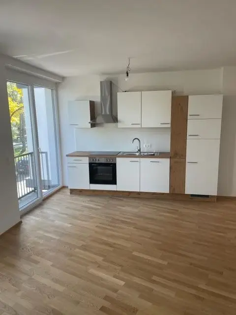 Wohnzimmer mit Küche