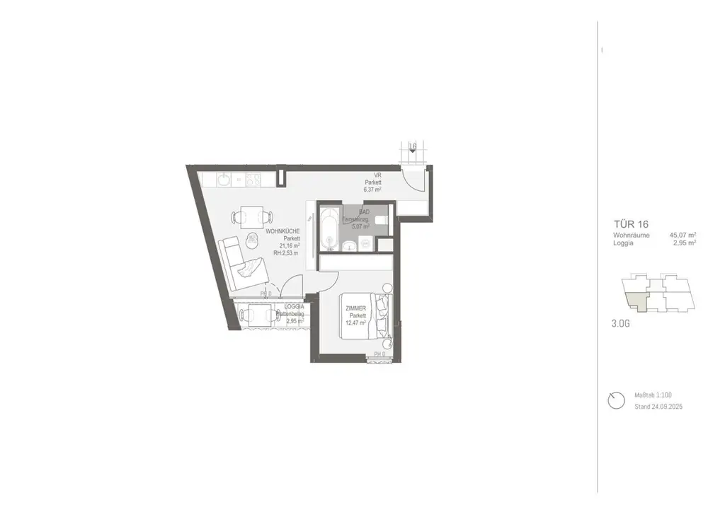 Zeitgemäßes Wohnen: 2-Zimmer-Neubau mit Freifläche - Traum Anlage ERSTBEZUG
