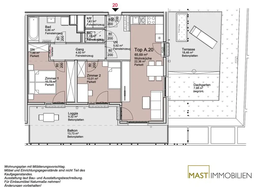 NEU - Provisionsfreie 3 Zimmer Gartenwohnung bei der Alten Donau!