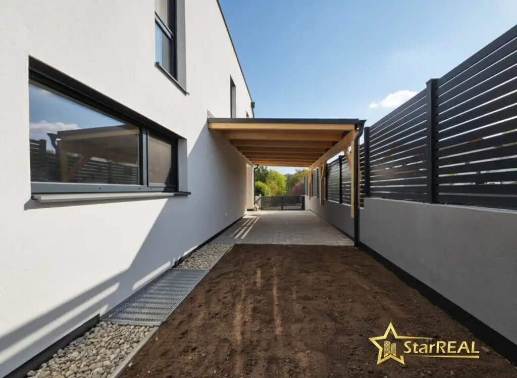 2 HÄUSER VERFÜGBAR! EXKLUSIVES DOPPELHAUSPROJEKT. 5 ZIMMER. ZIEGELHAUS MIT KELLER, BALKON, TERRASSE, CARPORT.