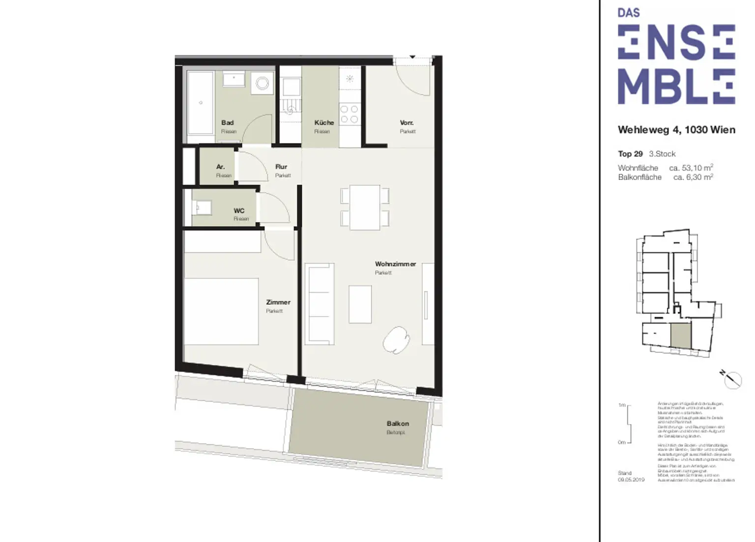 Geräumige 2-Zimmer-Wohnung mit Balkon