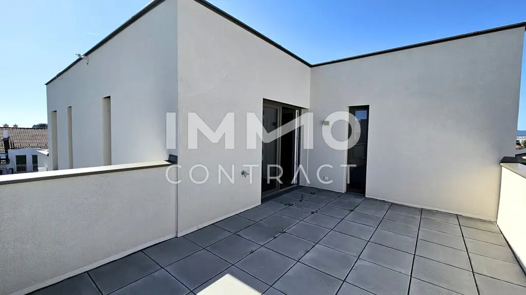 Terrassentraum: Moderne, helle 3-Zimmer-Wohnung mit Grünblick im Erstbezug - provisionsfrei!