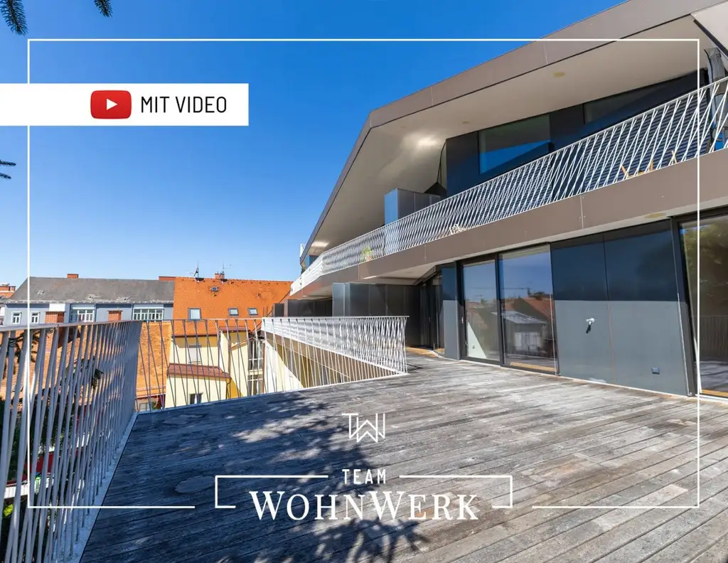 Exklusive Innenstadtwohnung mit großer Süd-Terrasse & Infrarotkabine - ruhig & zentral in Graz!