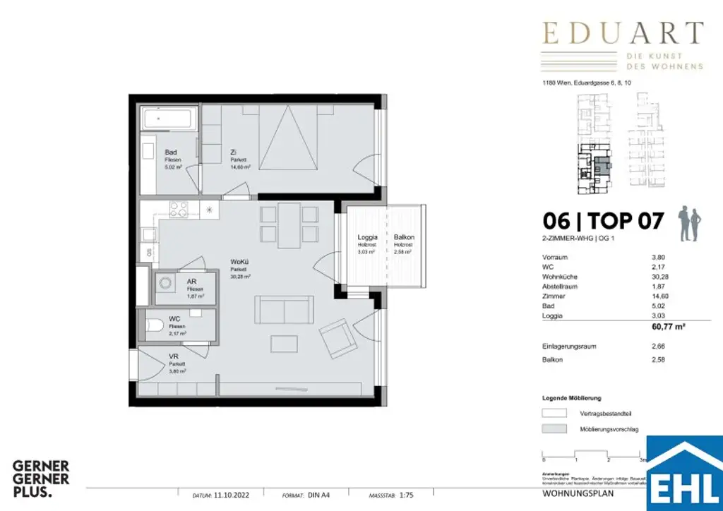 Gemütliche 2-Zimmer-Wohnung mit Loggia nahe AKH!