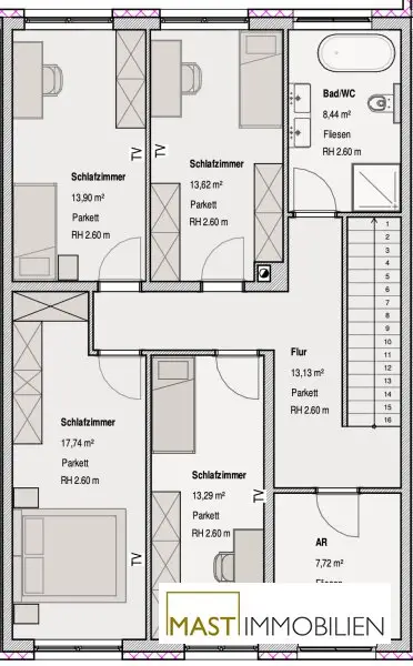 5-Zimmer Reihenhaus in Strasshof in Zentrumslage – Wohnen im Grünen bei Wien!