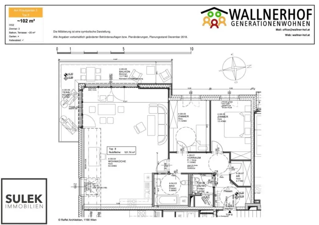 Wohnen in Hirschstetten: großzügige Familien-Wohnung (3-Zimmer) mit Balkon und Grünblick ** ab 01.12 verfügbar