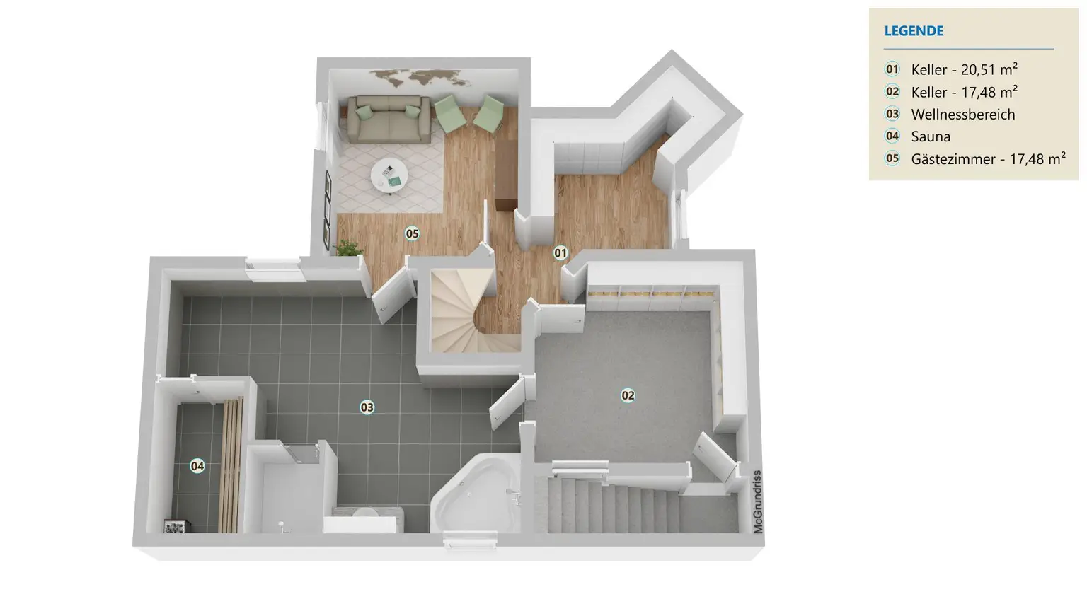 Plan Keller_mit_Wellness