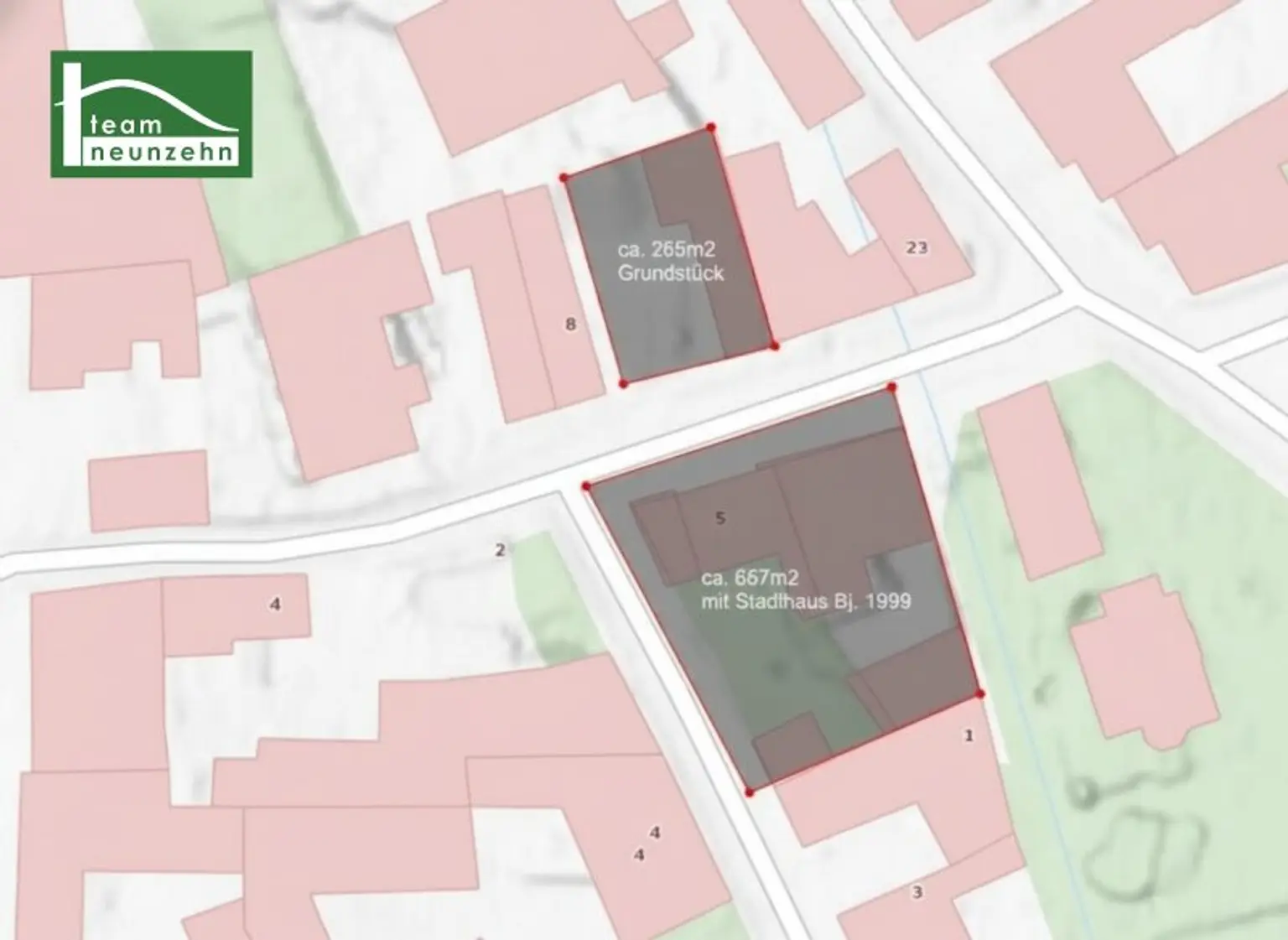 Geniales Stadthaus im Bestand +  moderner Neubau mit ca. 134m² Wnfl. gleich gegenüber. (genehmigt & mit ca. 12Monaten Bauzeit)! - JETZT ZUSCHLAGEN