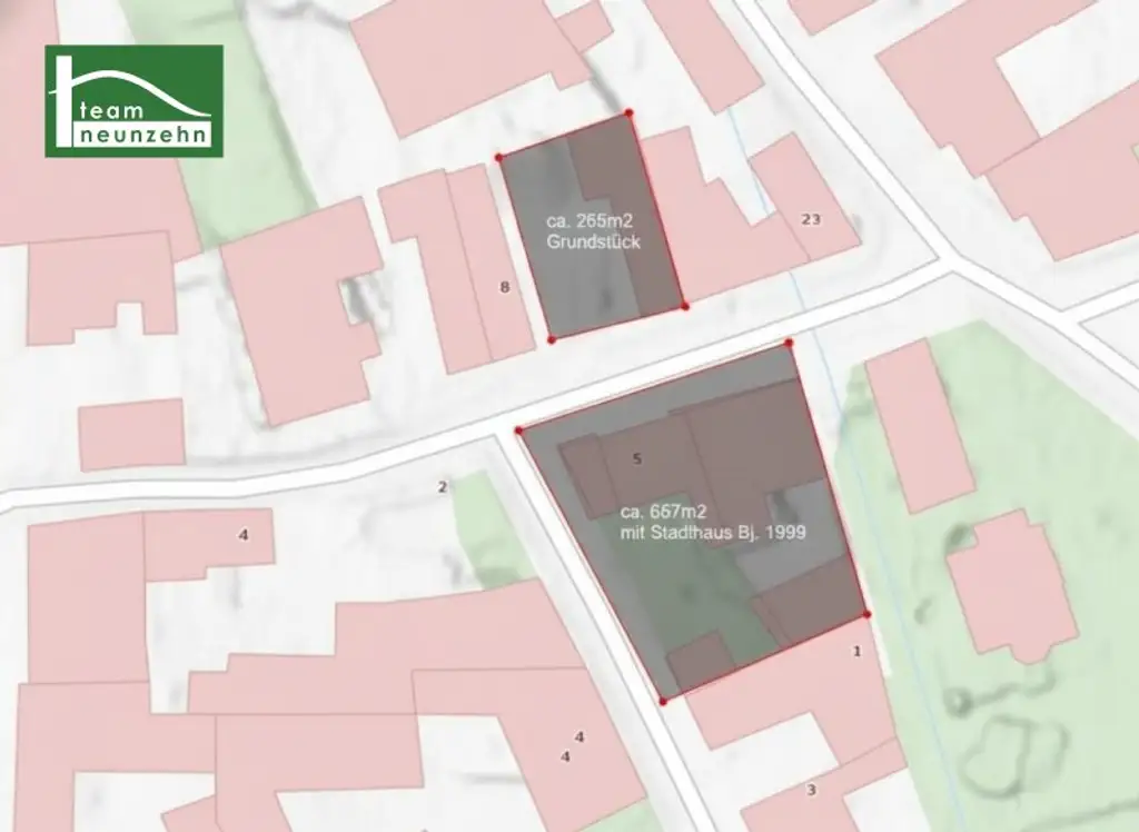 Geniales Stadthaus im Bestand +  moderner Neubau mit ca. 134m² Wnfl. gleich gegenüber. (genehmigt & mit ca. 12Monaten Bauzeit)! - JETZT ZUSCHLAGEN