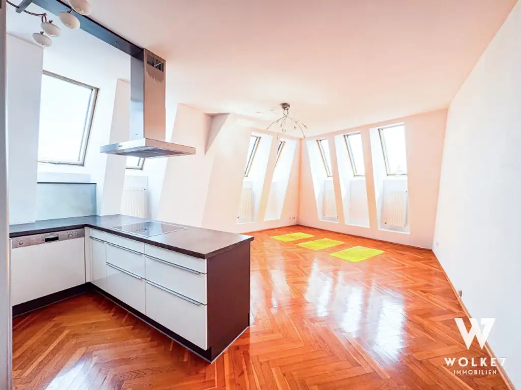 Dachterrassenwohnung mit 360° Panorama | 63m² Dachterasse | Am Spitz