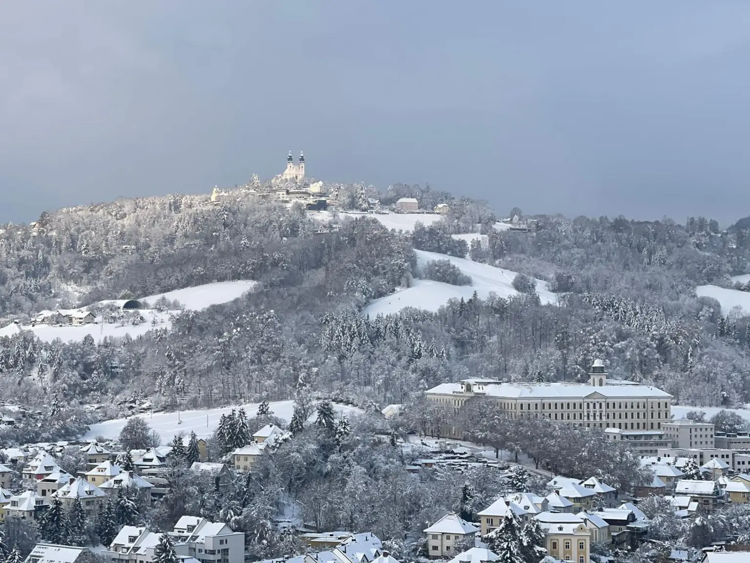 Ausblick Pöstlingberg im Winter
