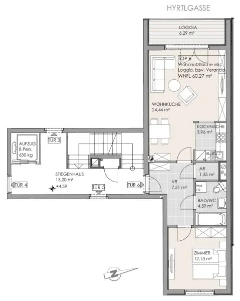 Attraktive 2-Zimmer Wohnung mit Loggia im 16.Bezirk - zu verkaufen!