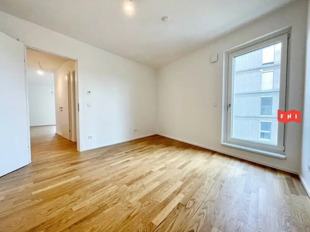 Energieeffizienter 59m² Terrassen-Erstbezug mit Erdwärme, Photovoltaik, Deckenkühlung u. weitläufiger Gemeinschaftsterrasse Nähe Schloss Belvedere