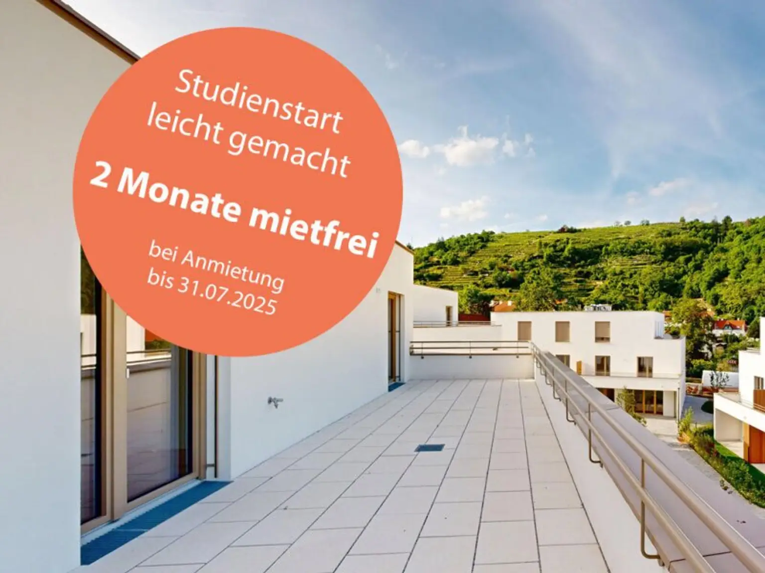marena - Wohnen in Krems Haus 75b | 3-Zimmer-Dachgeschoßwohnung mit großer Terrasse
