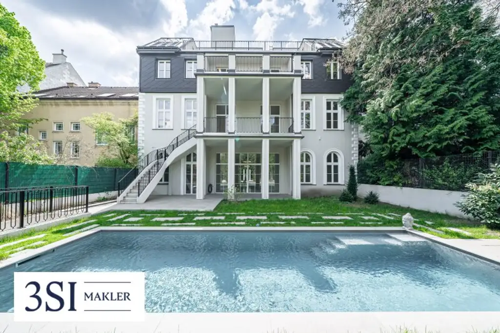 Luxus, Privatsphäre und modernste Eleganz vereint - Architektonisches Juwel in exklusiver Grünruhelage des 19. Bezirks