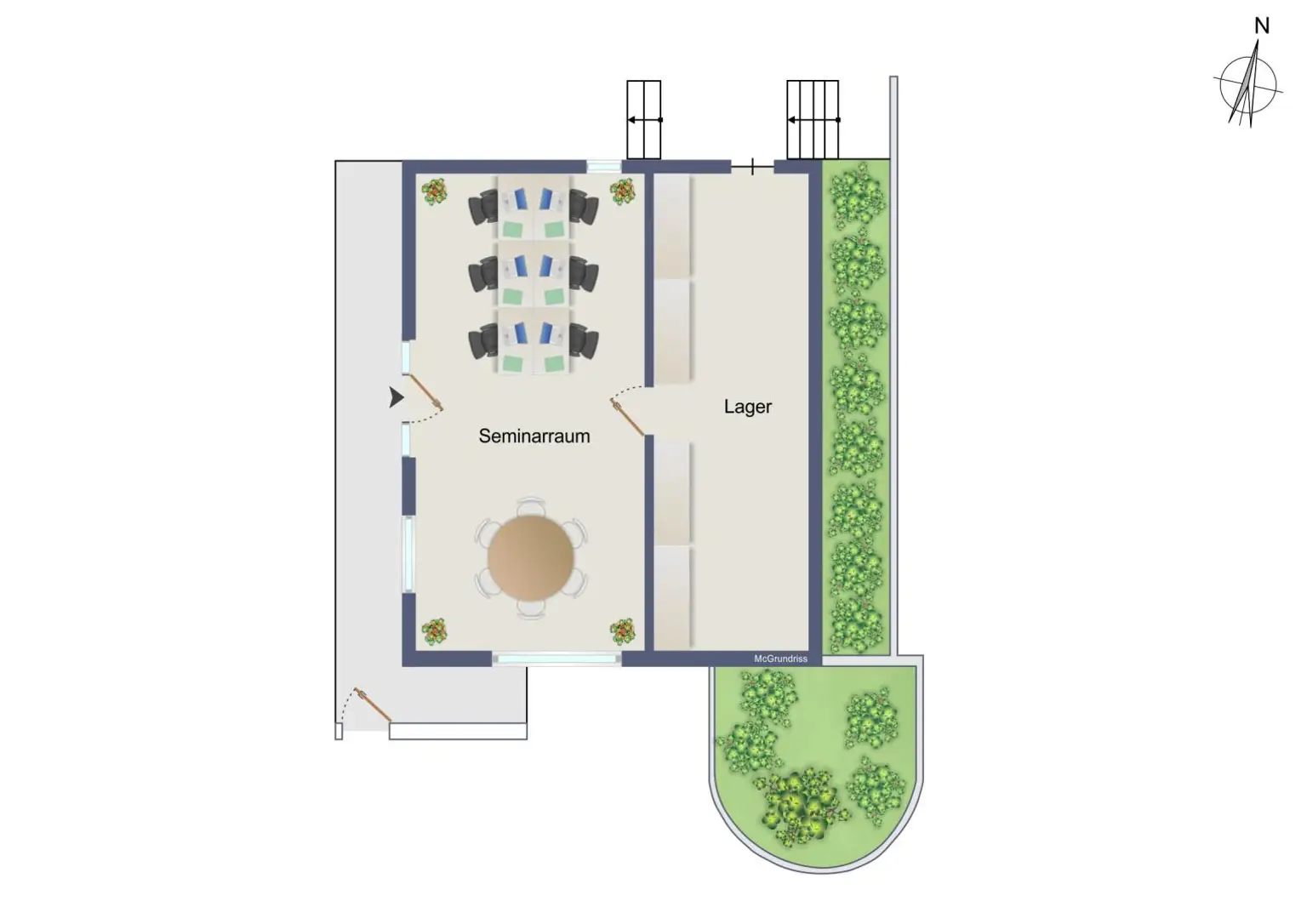 Grundriss Seminarraum