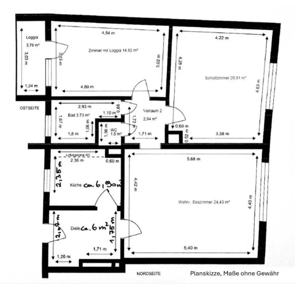 EIN TRÄUMCHEN! FRISCH SANIERT, HELL UND RUHIG MIT LOGGIA IM SCHÖNEN GERSTHOF
