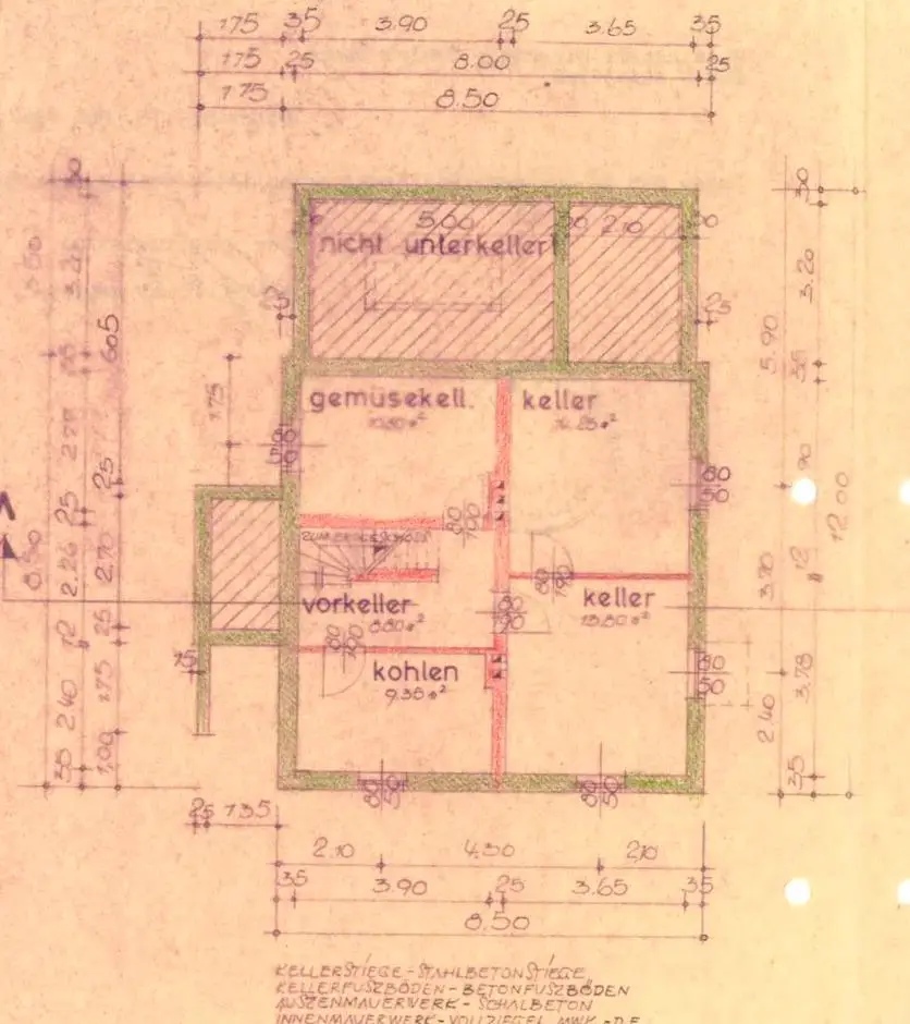 Grundriss Kellergeschoss