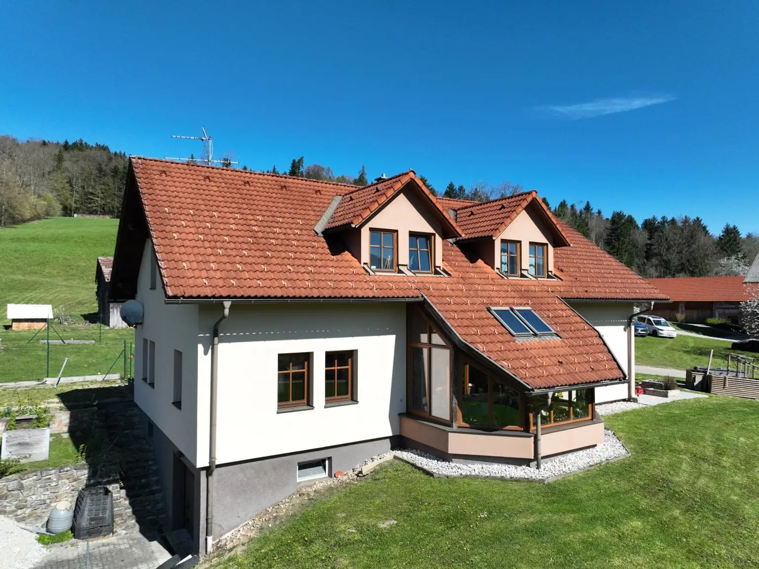 Ansicht zum Wintergarten