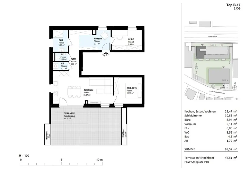 Moderne Terrassenwohnung Top B.17 - Neubauprojekt SCHÖN | DORF | BLICK