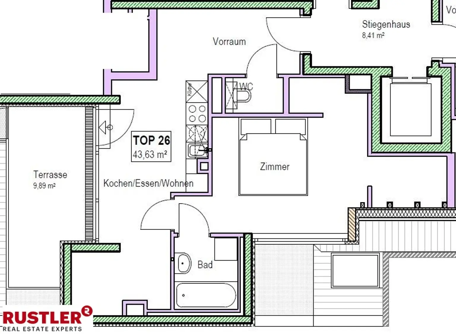 OPEN HOUSE - Hofseitige Dachgeschosswohnung mit Terrasse