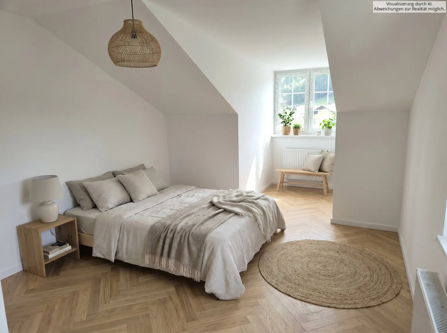 Schlafzimmer KI visualisiert