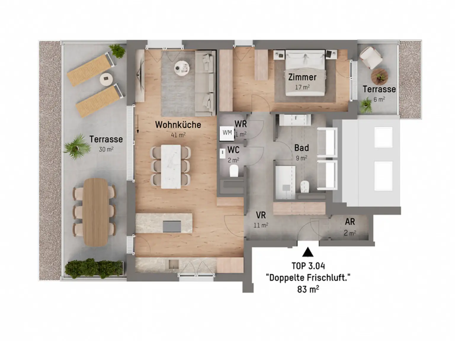 1210, Langenzersdorfer Straße, In Strebersdorf am Fuße des Bisambergs, 2-Zimmer-Eigentumswohnung