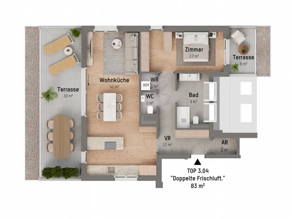 1210, Langenzersdorfer Straße, In Strebersdorf am Fuße des Bisambergs, 2-Zimmer-Eigentumswohnung